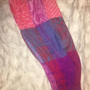 Multi- colored Coach Scarf